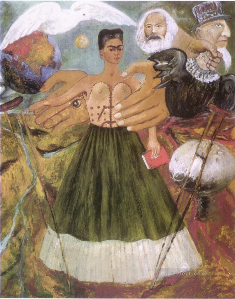 Marxism Will Give Health to the Sick feminism Frida Kahlo Oil Paintings
